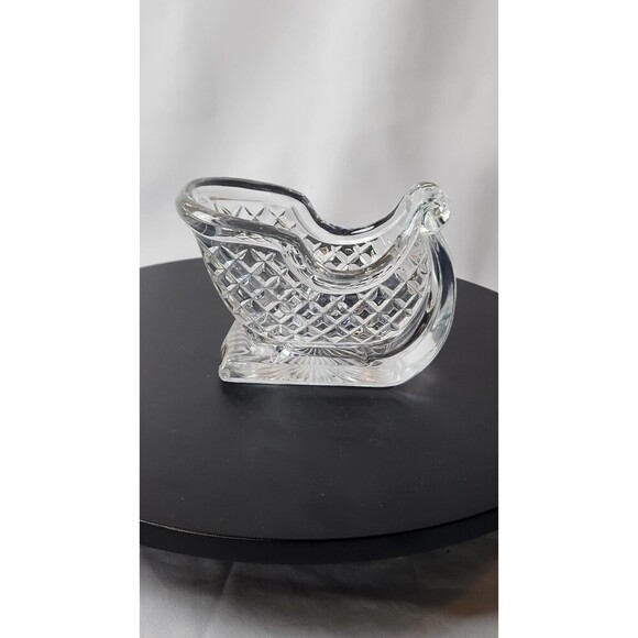 International Silver Other - 1996 VTG International Silver Co 24% Lead Crystal Christmas Sled Exc. Used Cond!